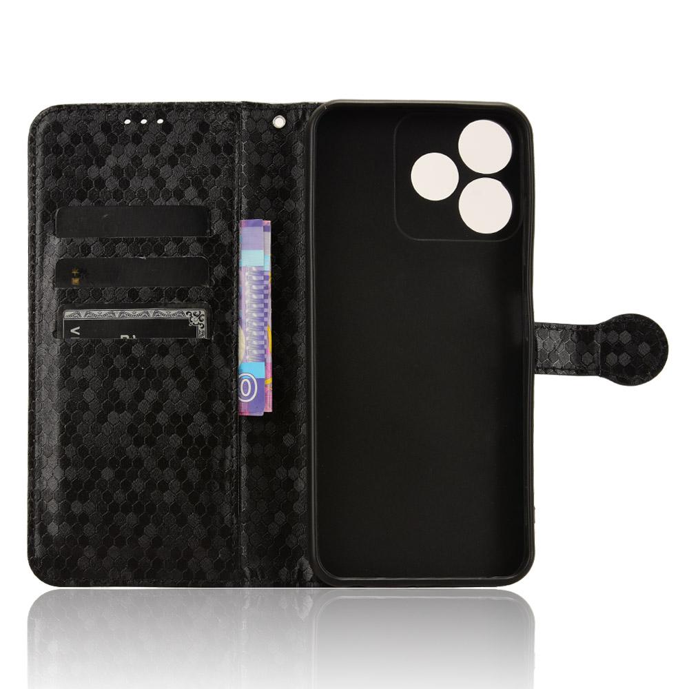 For ZTE Blade V50 Smart/Blade V50 Design 4G Leather Case Dot Imprinted Flip Phone Cover