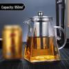 Kung Fu Glass Teapot Set with Stainless Steel Filter