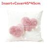 New Chinese Style Heart Decor Cushion Cover With Plush Material For Living Room Gift