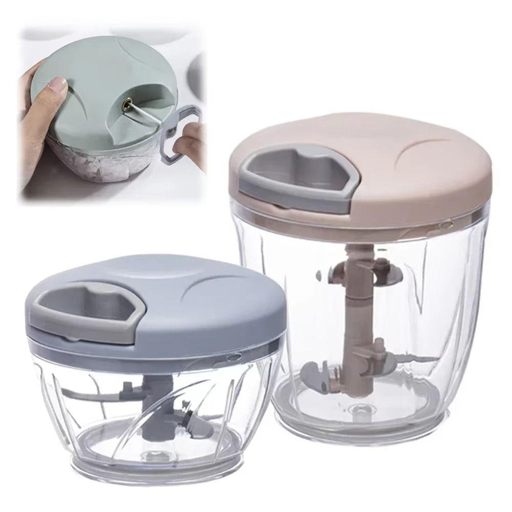500/900ML Manual Ginger Grinder Manual Rotate Handheld Meat Grinder  Kitchen Gadget