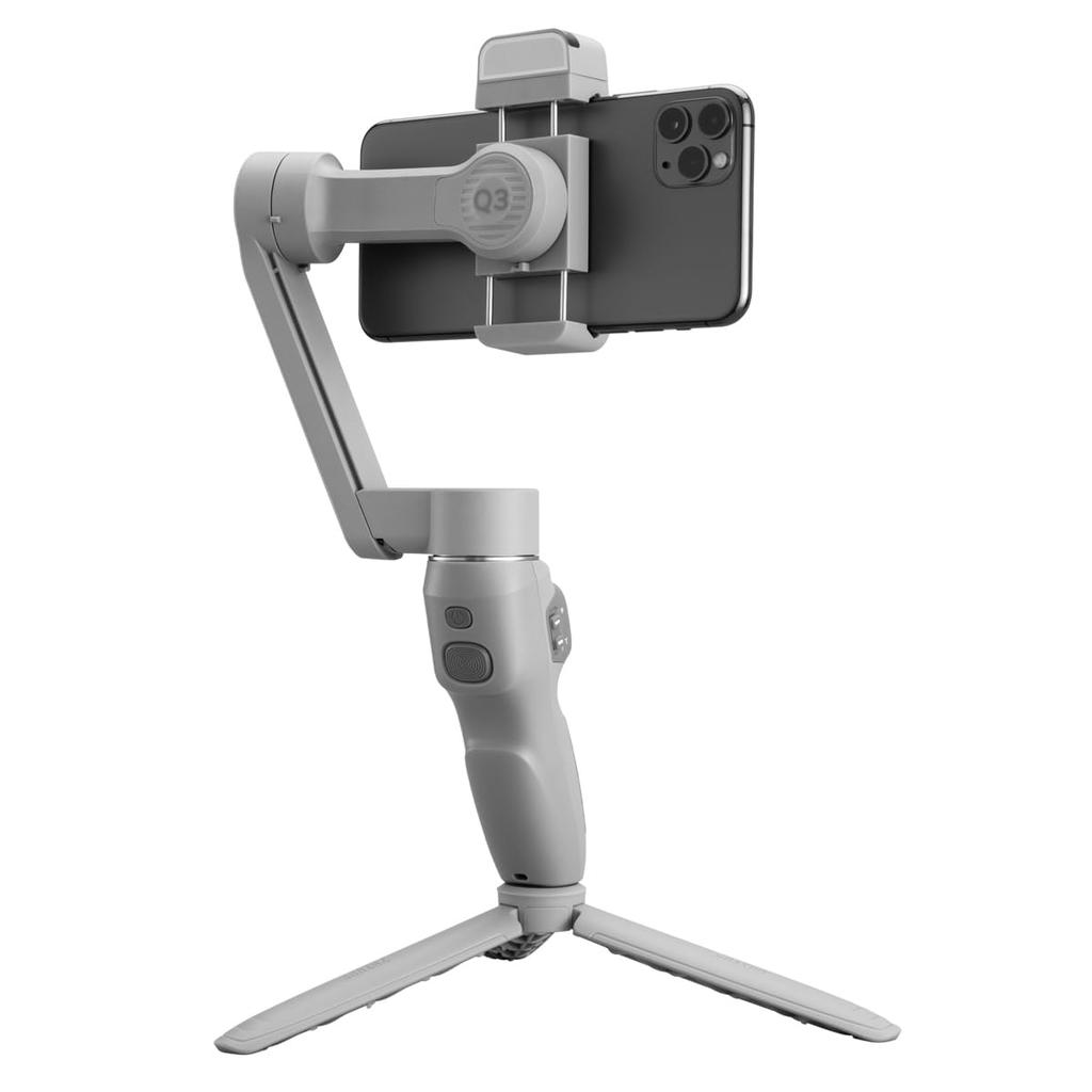 Zhi Yun ZHIYUN SMOOTH Q3 3-Axis Smartphone Gimbal Stabilizer with Built-In LED Fill Light Foldable Handheld Vlog Video Gray
