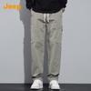 JEEP Men's Loose Straight-Leg Cotton Blend Cargo Pants