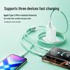 Crystal Ice Gradient 3-in-1 Braided Fast Charging Cable for Huawei & Apple 15 USB Devices