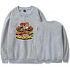 Men's Burgerpommes ICrimax Print Hoodies Round Neck Hooded Sweatshirts Man Pullover Male Top Streetwear Outdoor Tracksuit