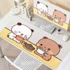 HD Cute BuBu DuDu Cartoon Mouse Pad Large Computer Gaming Stitch Edge Keyboard XXL Rubber Antislip Base PC Accessories Desk mat