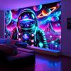 VIKAMA Astronaut Space Tapestry Nebula Planet Pattern Living Room Feature Wall SciFi Theme Room Decor