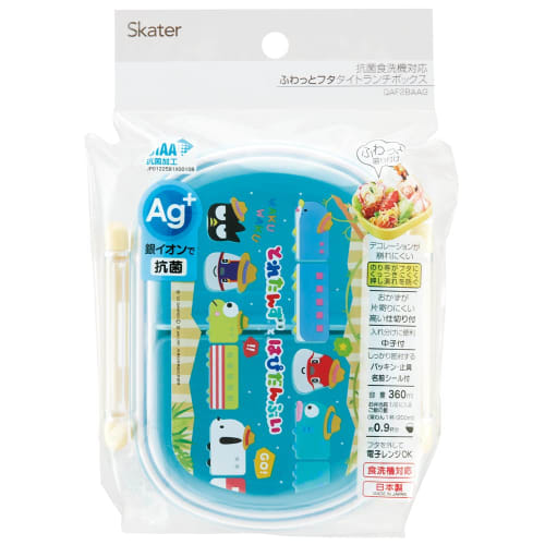 Skater Bento Box 360 ml Toretanzu a Hapidanbu antibakteriální pro děti Vyrobeno v Japonsku QAF2BAAG-A