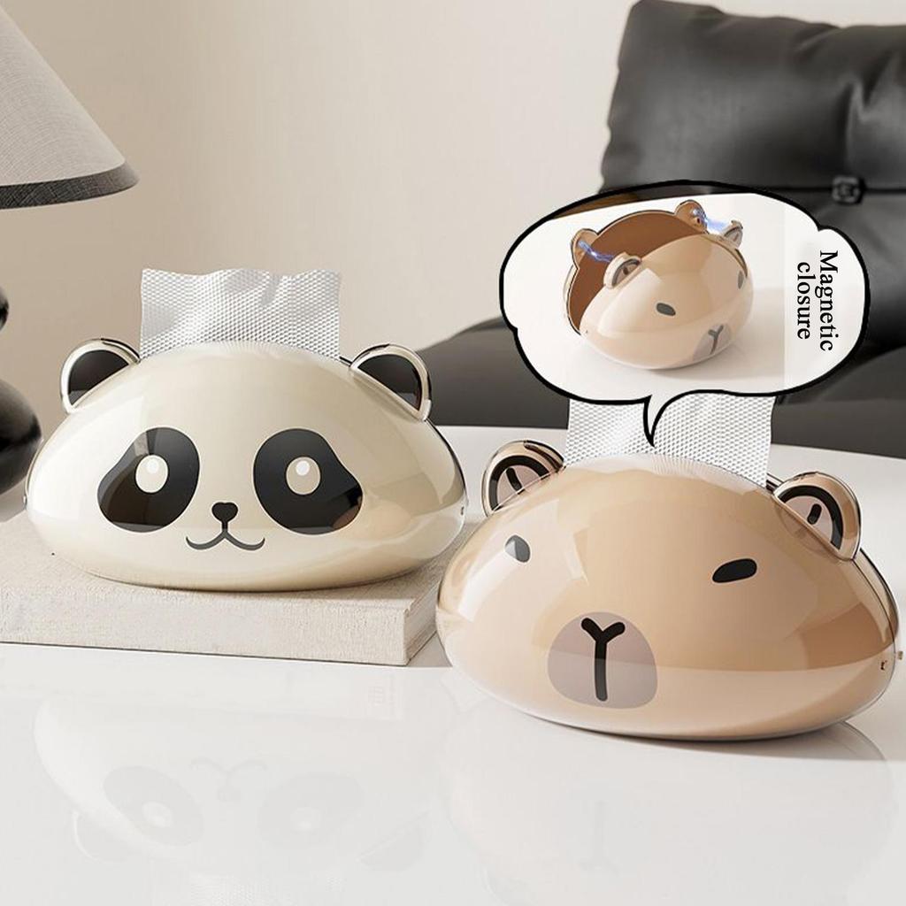 Magnetic Tissue Box Holder Magnetic Tissue Dispenser Holder For Tabletop Napkin Storage Case For Bathrooms Dining Rooms Garages