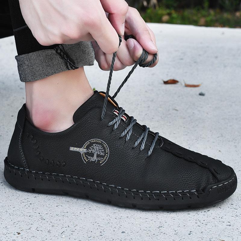 Men’s Moccasins Green Driving Shoes Wide Blue Flats Casual Shoes Plus Size Outdoor Summer Handmade Shoes