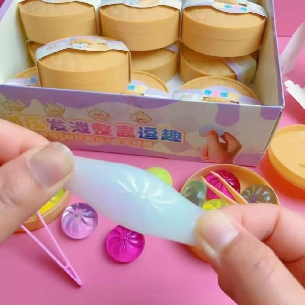 Cute Pinch Steamer Bun Toy Squeezable Sensory Toy Student Mini Dumplings Squishy Party Favors
