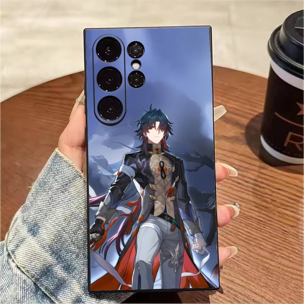 B-Blade Ying-xing Dark Phone Case For Samsung S25,S24,S21,S22,S23,S20,Ultra,S26,Plus,Fe,Note,5G Black Cover