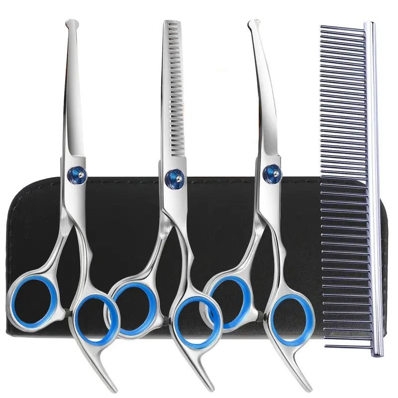 Haustier-Pflegeschere, runder Kopf, professionelle Hundehaarschere