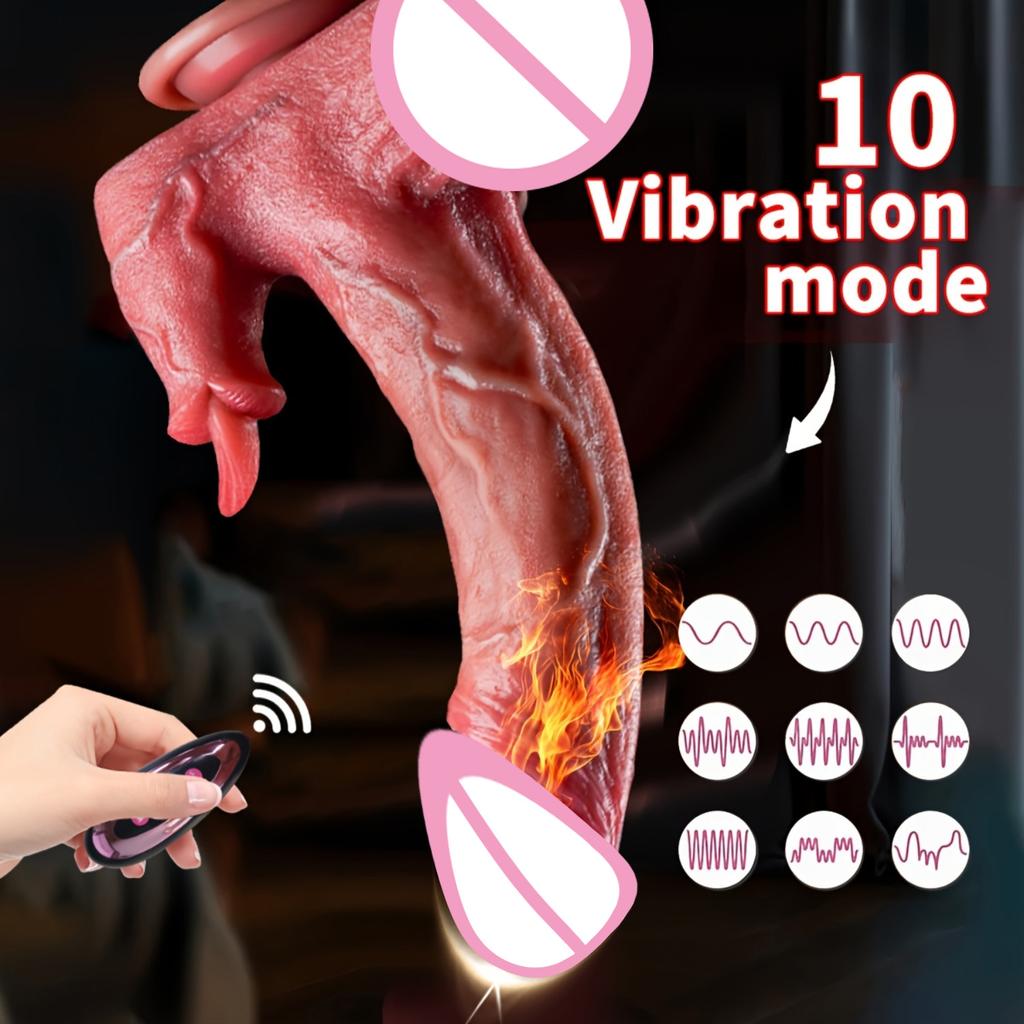 Realistic Dildo Vibrator Telescopic Female Prostate Stimulator Vaginal Masturbator Anal Plug Heated Vibrating Sex Toys For Women