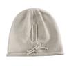 Ear Protection Drawstring Wool Cap Sweet Solid Color Pullover Hat Winter Knitted Cap  Autumn/Winter