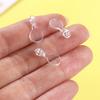 200pcs Transparent Flat Pad Pendants Oval Acrylic Transparent Cabochon Pendants  Home