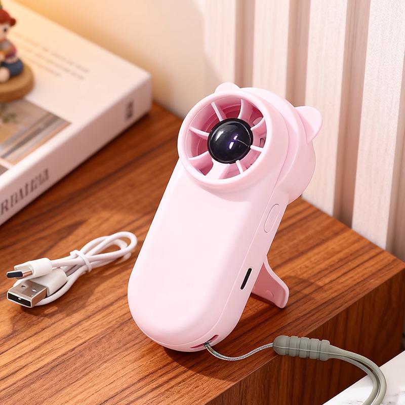 Portable Handheld Turbo Fan: USB Rechargeable, Silent, High-Speed, for Outdoor Use