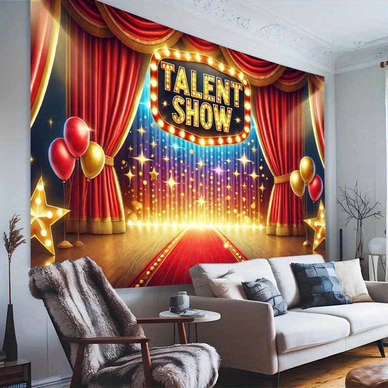 1 Piece, Talent Show Photography Background Flag, Party Photos, Studio Props, Festival Party and Birthday Decoration Items