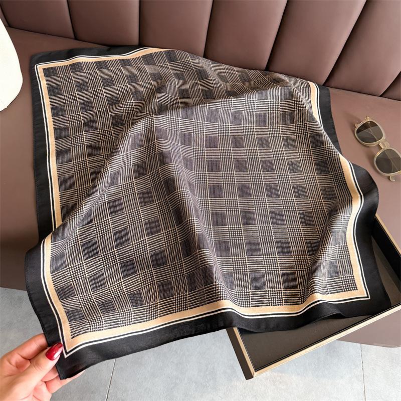 New Cashew Print Female Neck Scarf Cotton Linen Feeling Women Hair Scarves Foulard Head Band Shawls Wraps Neckerchief Bandana