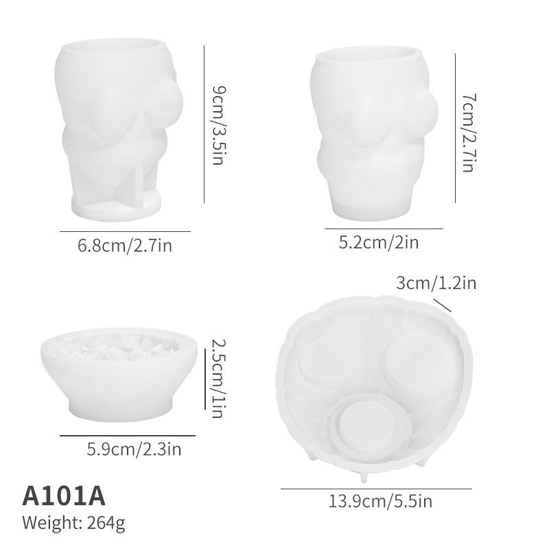 Molde de Gesso DIY Enfeite de Boneco de Neve Churrasqueira Assar Amassar Vela de Aromaterapia Molde de Silicone