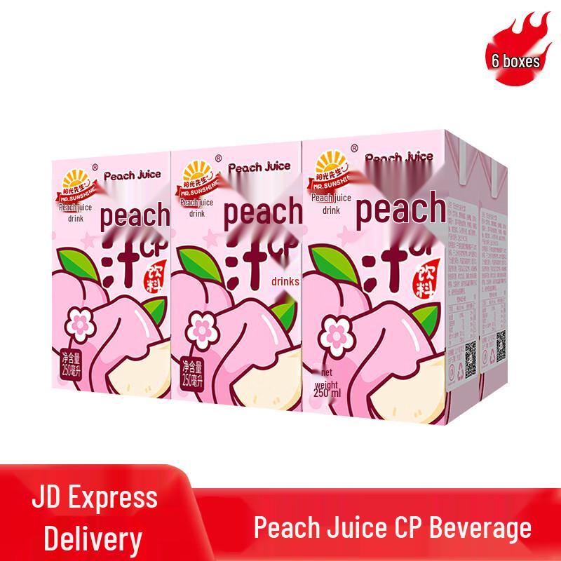 Mr. Sunshine Fruit Juice Beverage (250ml x 6-Pack)