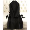 KAISER Women's 100% Double-Faced Wool Long Trench Coat
