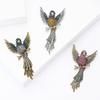 New fashionable and creative alloy winged bird brooch with high-end temperament, men's and women's suit shirts, chest flower jewelry brooches