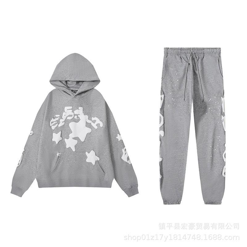 Herren Kapuzenpullover mit Grafikdruck Oversized Streetwear Jogginganzug Set Lässiges Hip Hop Outfit Herbst