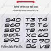 Volvo S90/S80/S40/C30/C40 Custom Trunk and Displacement Emblems