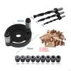 Portable Wood Hole Dowel Drill Guide Set 3 Bit Jig Pin Fixture 6 8 10mm Wide