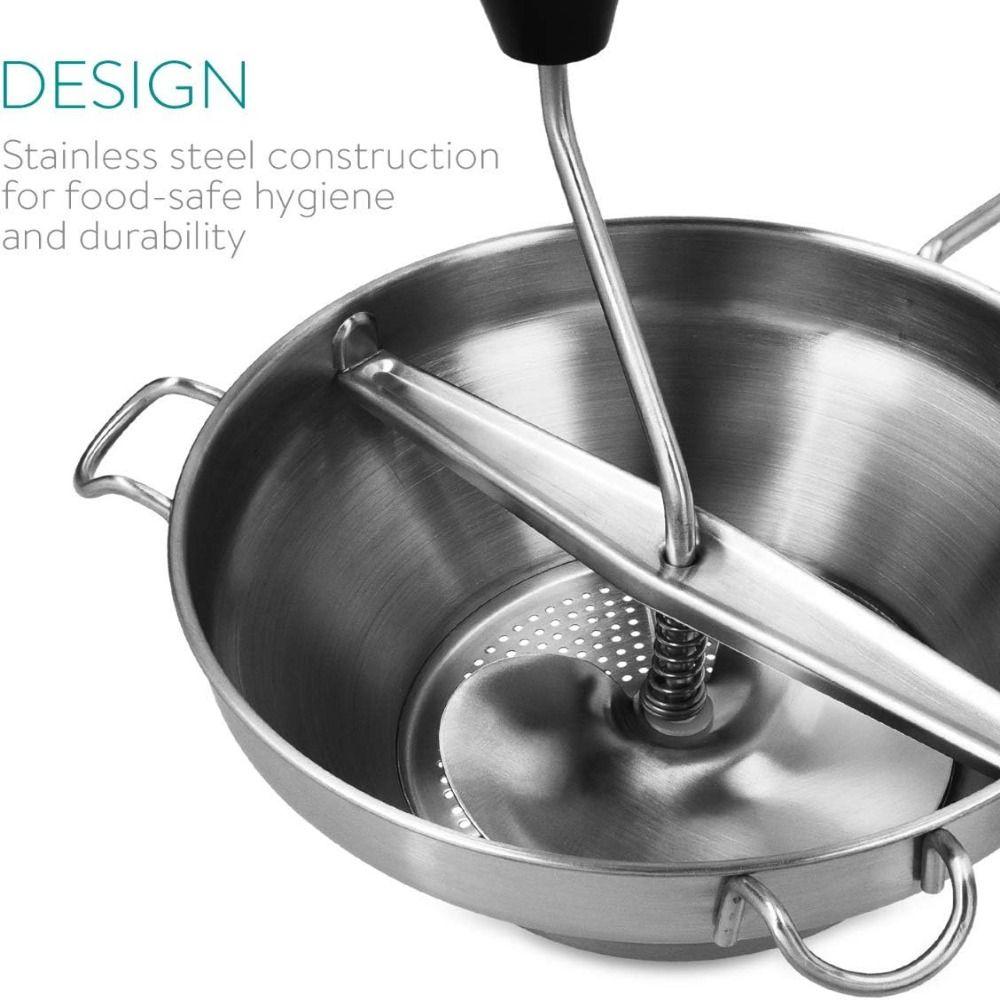 3 Grinding Discs Puree Grind Stainless Steel Manual Grinder Best Jam Machine  Baby Food