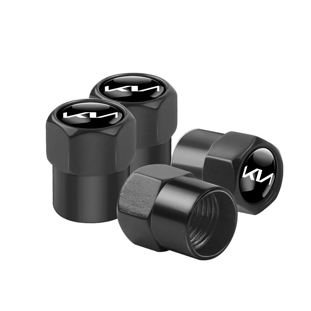AANW1 4Pcs Aluminum Alloy Car Wheel Tire Valve Caps Stem Cover For KIA Rio Ceed Sportage Cerato Soul Sorento Picanto Optima K1 K2 K3