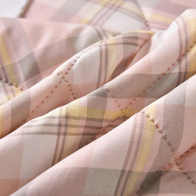 Air Conditioner Quilt Lightweight Washed Cotton Quilt Summer Blanket Quilted Cooling Comforter Summer Quilt Air Condition Thin Blanket (no Pillowcase)
