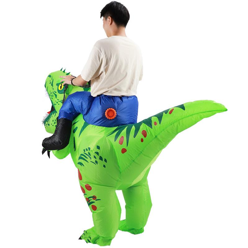 Halloween Children'S Thorn Tyrannosaurus Rex Party Doll Suit Riding Dinosaur Funny Riding Happy Running Dragon Inflatable Suit