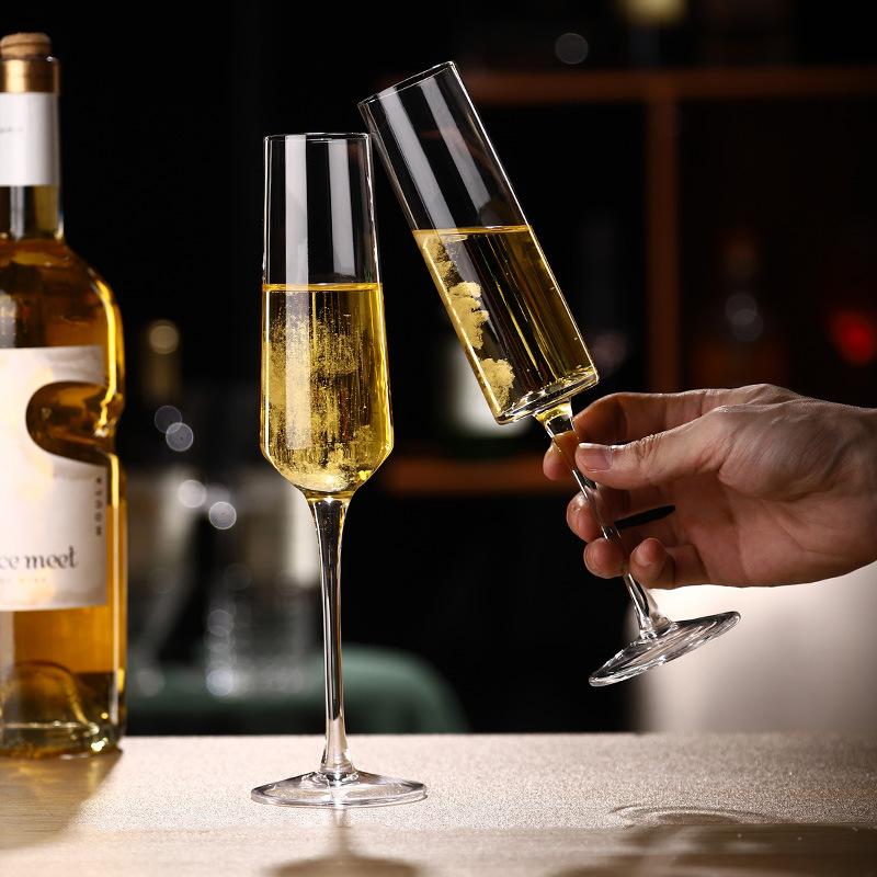 Wine Goblet Champagne Flute Wine Glass Set Wine Rack Wine Glass Home Glass For Wedding Parties Bar Picnics Flute Beer Mug