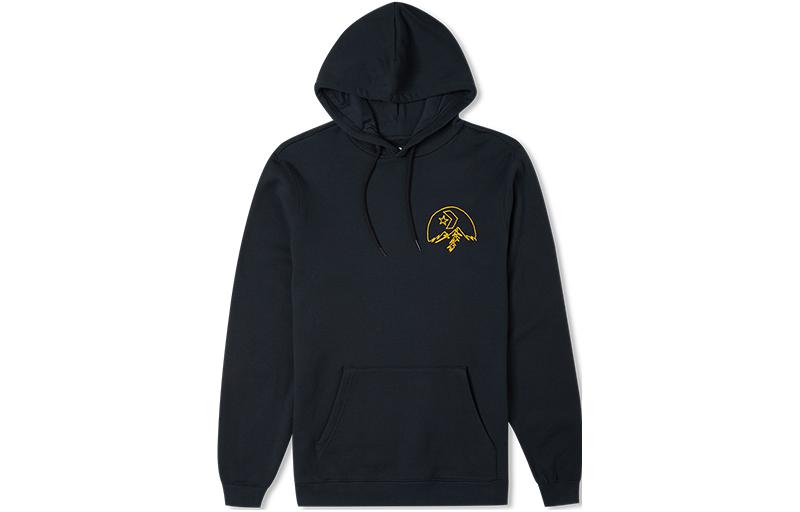 Converse Men's Black Sweatshirts Hooded Moderate Regular 10025050-A01 Cm