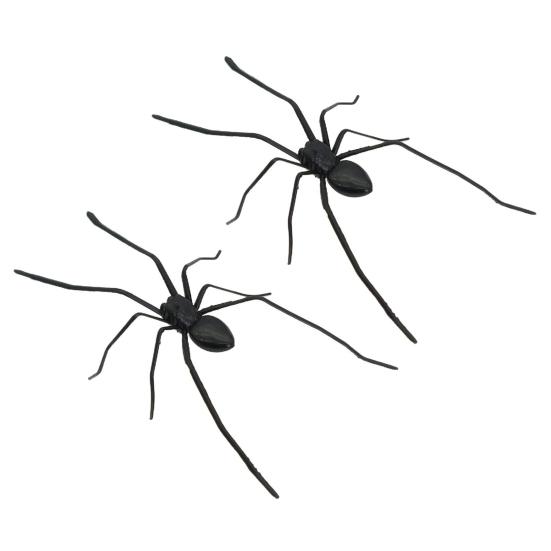1/2Pcs Magnetic 3D Spider Decoration Scary Realistic Giant Spider Halloween Prank Props Garage Door Mailbox Locker Refrigerator Magnet Fake Spider