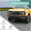 JeCar Car Front Bumper Racing Grill Insert Grille Trim ABS Sticker Cover For Ford Bronco 2021 UP Car Exterior Accessories