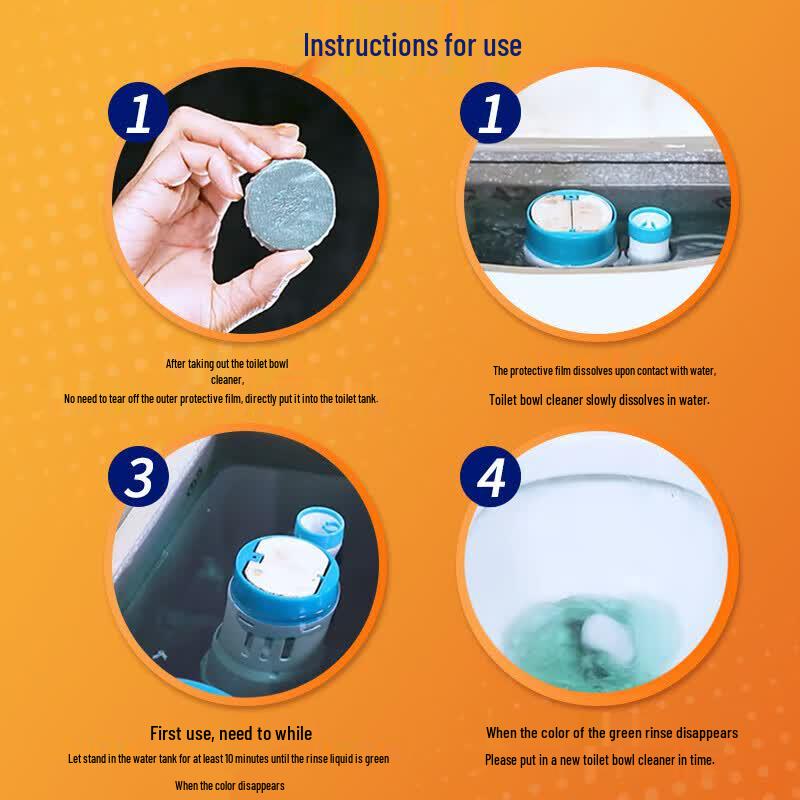 Mr. Muscle Blue Bubble Toilet Cleaner Tablets
