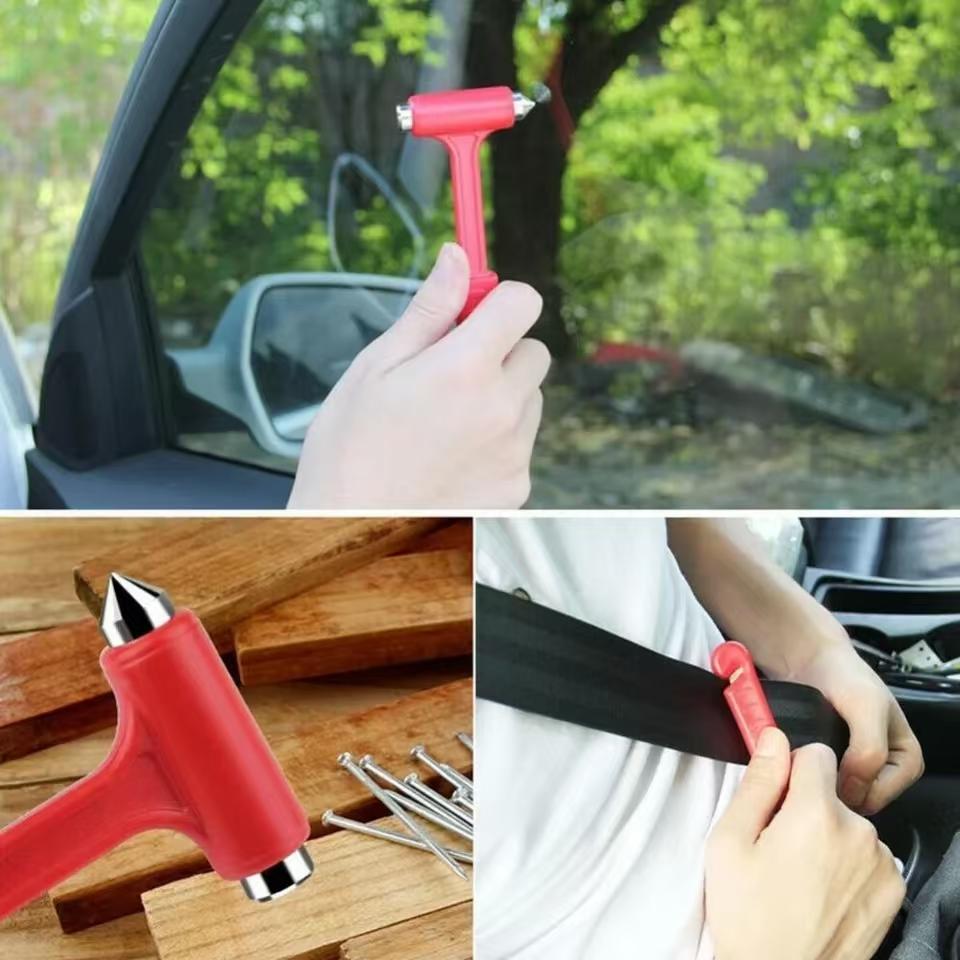 Car Safety Hammer Car Window Glass Breaker Belt Cutter Tool Car Emergency Safety Escape Hammer Glass Windshield Breaker
