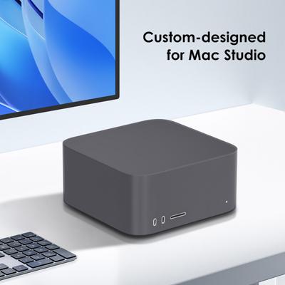Silicone Case for Apple Mac Studio Hollow Shockproof Sleeve Anti-scratch Protective Cover