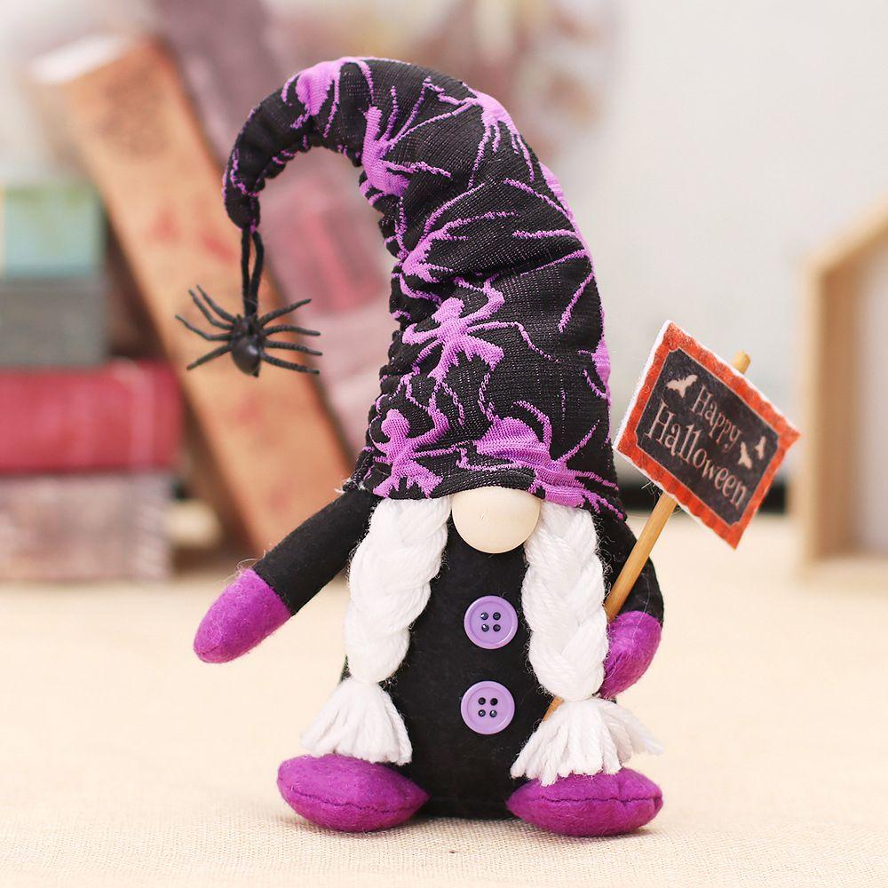 

Holiday Party Decor Witch Dwarf Doll Short Leg Faceless Doll Plush Toys Gnomes Plush Dolls B