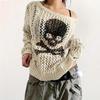 Women's Autumn/Winter Skull Round Neck Street Style Sweater