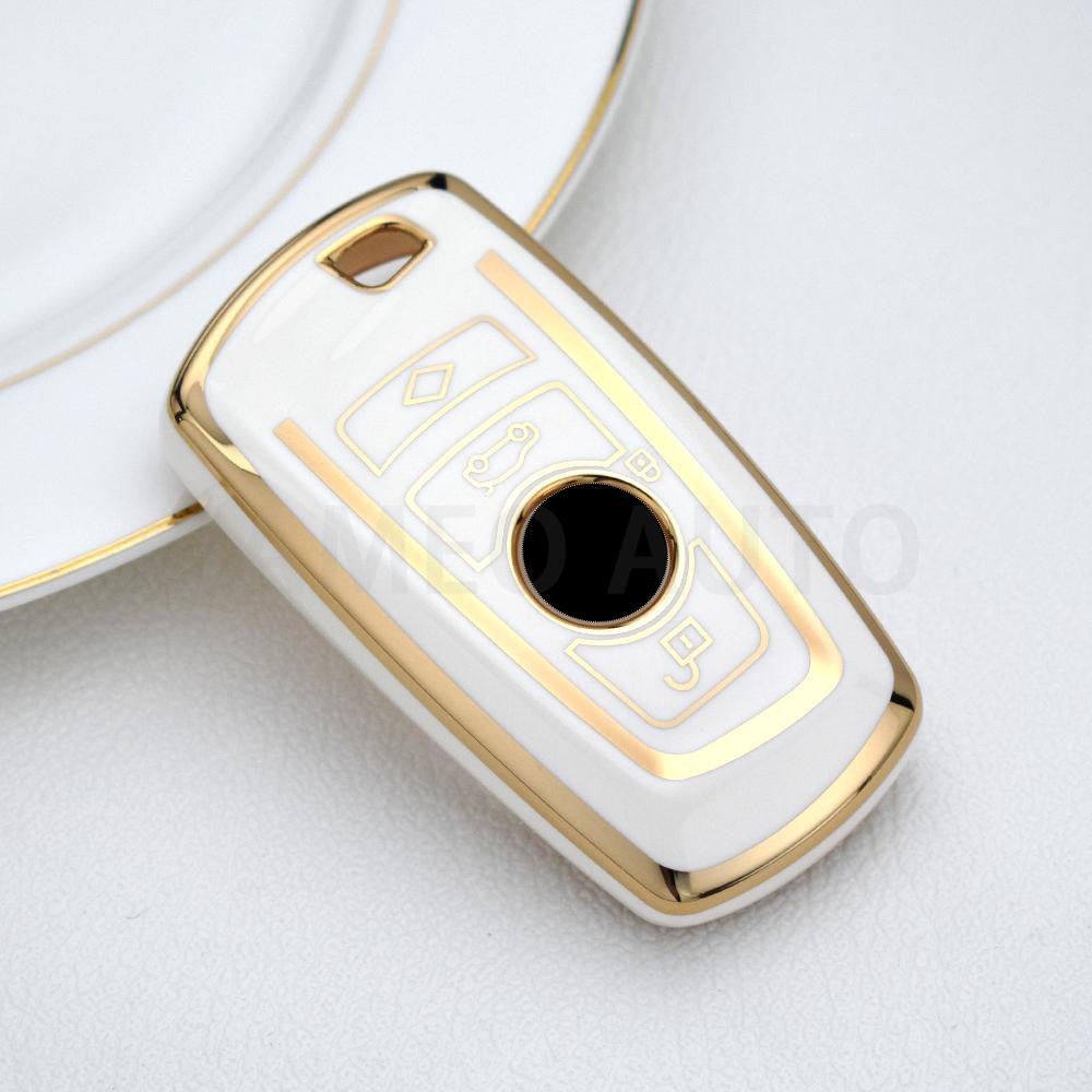 Tpu Car Key Case Cover For Bmw 1 3 5 7 Series X3 X4 M3 M4 M5 520 525 F30 F10 F18 118I 320I Key Protector Soft Shell Key Chains