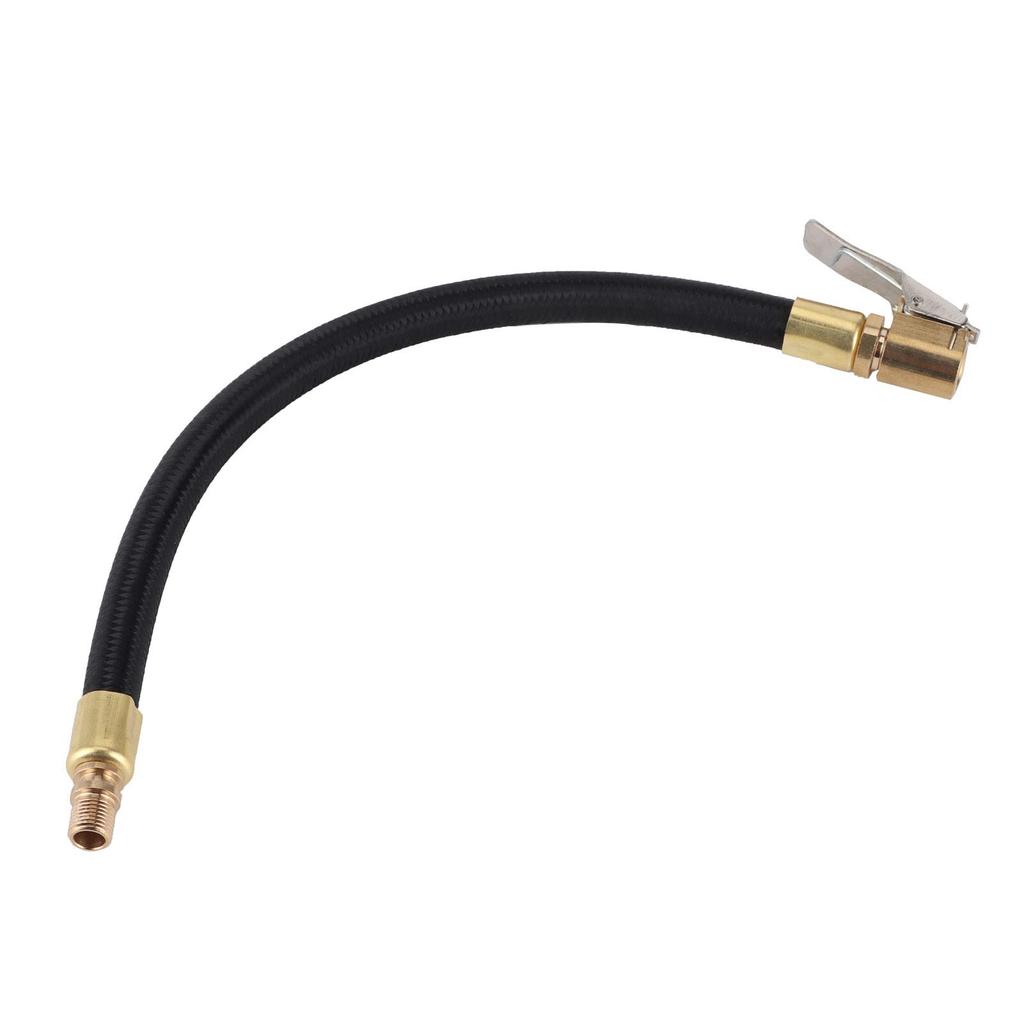 Air Hose Wheel Valve Core Braided Fabric + Brass Material Additional Inflator Hose Air