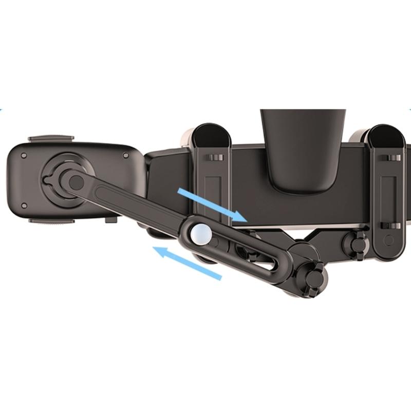 360-degree Rotation-Navigation Mount Mobile Phones Holder Car Adjustable Stand Rearview Mirror Retractable Phone Bracket