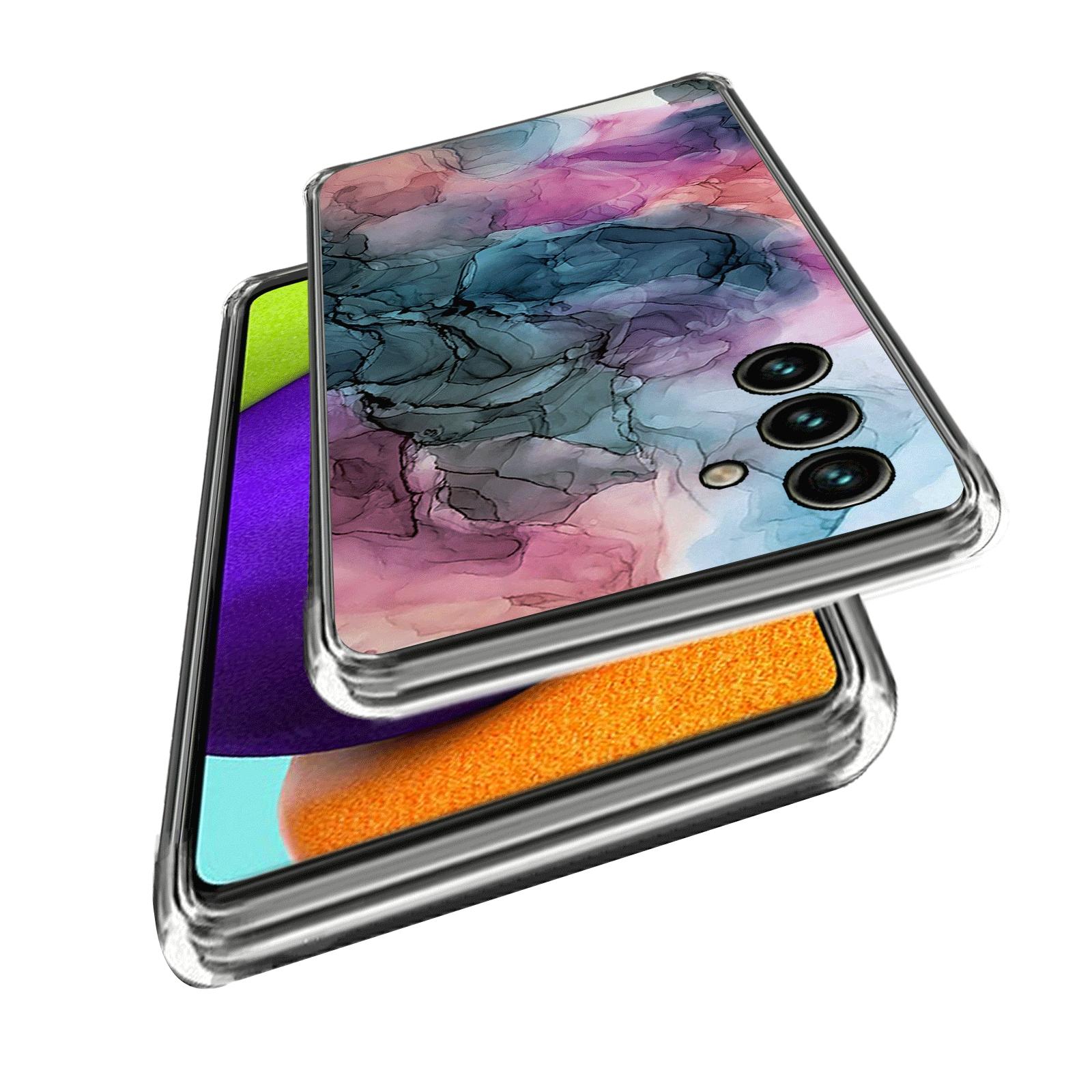 

Shockproof Case for Samsung Galaxy A54 5G Abstract Marble Printed IMD TPU Phone Cover Style B