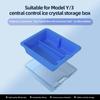 LUCKEASY for Tesla Model 3 Model Y 2023 Central Control Storage Box Ice Crystal Style Armrest Organizer Case Ca Accessories