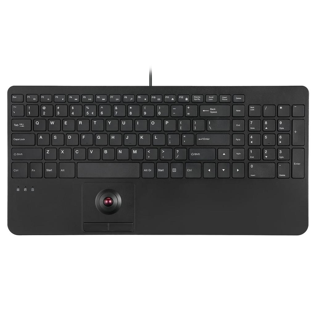 PERIBOARD-538 US Wired Compact Keyboard with Trackball