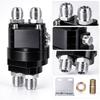 2 in 1 Car Oils Filter Relocation Adapter with Split Structure and Aluminum Alloy Body for Multiple Vehicle Oil Pressure Check Connections