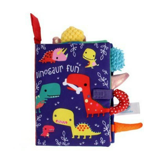 Multifunctional Tear-Proof Cloth Book: Educational Baby Rattle & Enlightenment Toy
